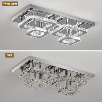 Crystal Ceiling Light Modern Crystal Led Chandelier Luxury Pendant Lighting  Home Decor Lamp Living Room Indoor Fixture Bedroom