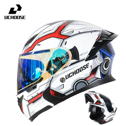 High Quality DOT Motorcycle Helmet Four Seasons Motocross Racing Modular Flip Up Casco Moto Men Women Off Road Helmet Unmasked