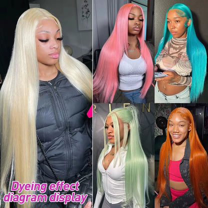 250 Density Human Hair Wigs Blonde 613 Lace Front Wigs 13x6 Straight Human Hair 13x4 Lace Frontal Wig Brazilian Hair Wigs for Women