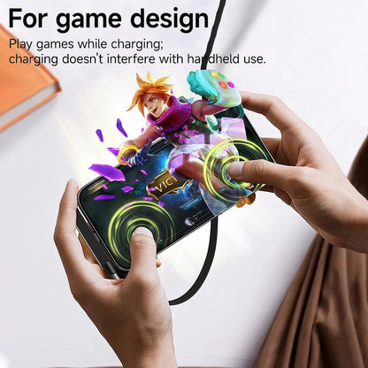 2-IN-1 Type-C Cable Foldable Mobile Phone Holder 240W Fast Charging Data Cable USB C TO USB C Phone Charge Bracket Dual PD cable