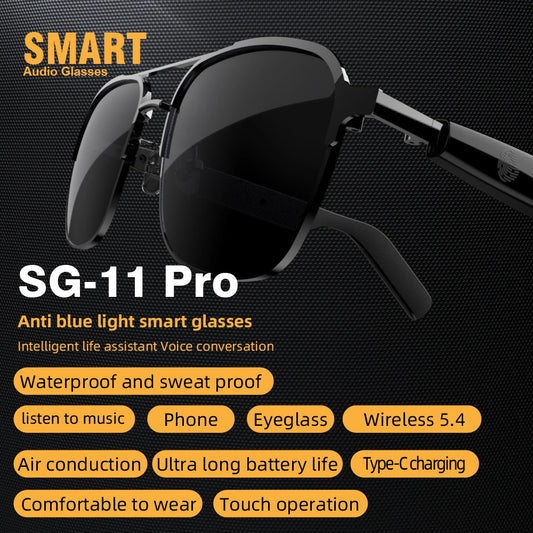 SG11 PRO Sunglasses Smart Wireless Bluetooth Glasses for Fashion Anti-Blue Light Glasses with Music Playback And Phone Answering