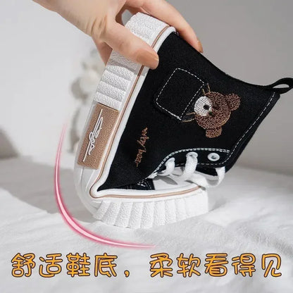 Women Breathable Sneakers Brand Sport  Woman Casual Vulcanized Shoe Flats High Top Zapatos Mujer Cute Canvas Shoes