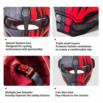 Biker Helmet Matte Scratch Full Face Wear-Resistant Motorcycle Supplies Breathable Head Protection Anti-Fall Motocross Kask