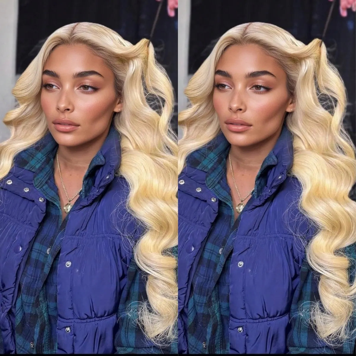 13x4 HD 613 Blonde Body Wave Lace Front Wig Human Hair with Baby Hair 180 Density Water Wave Lace Front Wigs Human Hair Glueless