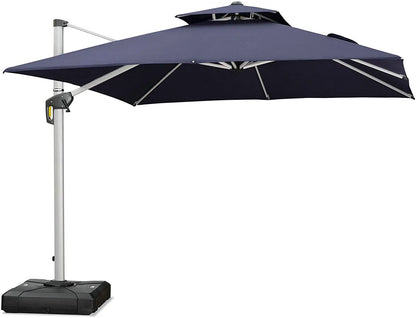 Wuyi Sailing Outdoor Furniture 3 Meter Square Garden Umbrella Windproof Heavy Patio Umbrella