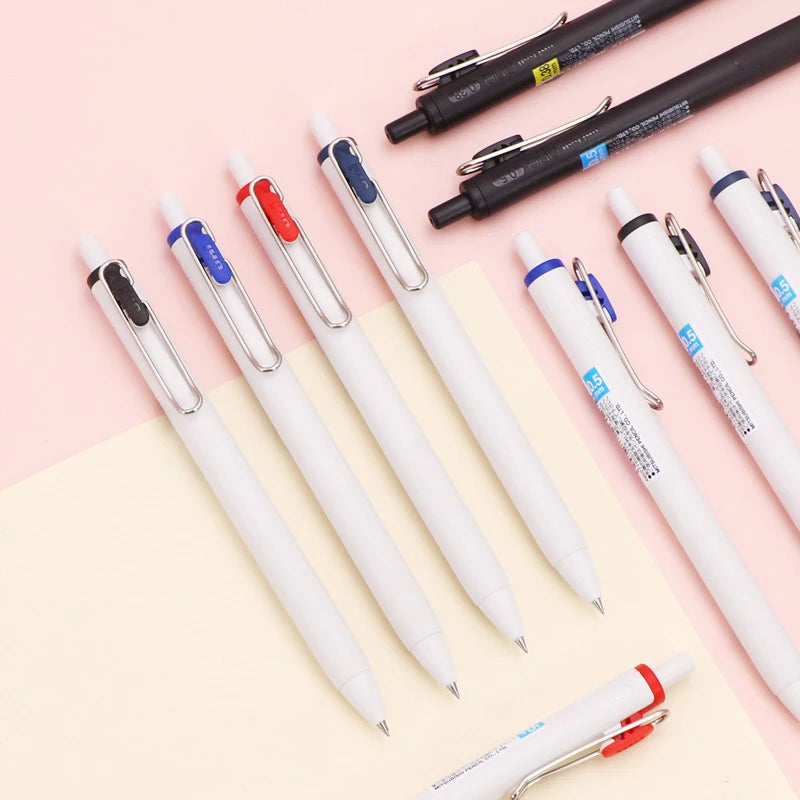 uni-ball one Mitsubishi Limted Gel Pen,Black/Red/Blue/Navy Blue Core Black Technology Signing Canetas for homework,test,meeting