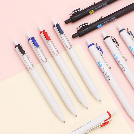 uni-ball one Mitsubishi Limted Gel Pen,Black/Red/Blue/Navy Blue Core Black Technology Signing Canetas for homework,test,meeting