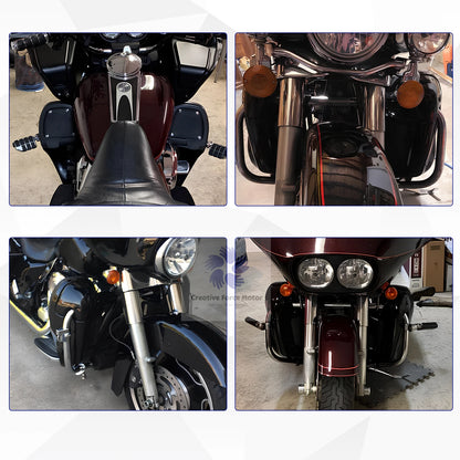 1993-2013 ABS Lower Vented Leg Fairings Motorcycle Vivid Black Warmers Glove Box For Harley Touring Electra Glide Road King FLTR