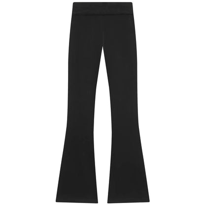 HXAO Fleece Flared Trousers Women's Pants Black Brown Grey Pants For Woman Chic High-Waisted Flared Trousers Casual Sports Pants