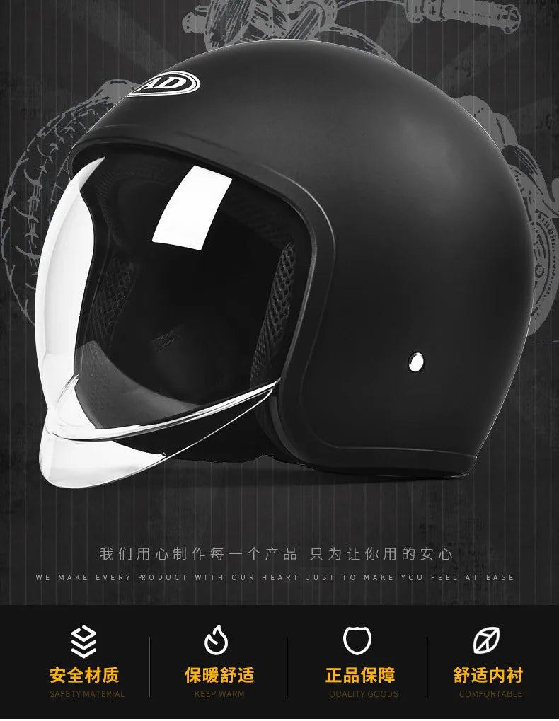 GB Certified Electric Vehicle Helmet for Men and Women All-season Universal Electric Vehicle Safety Helmet Motorcycles Winter