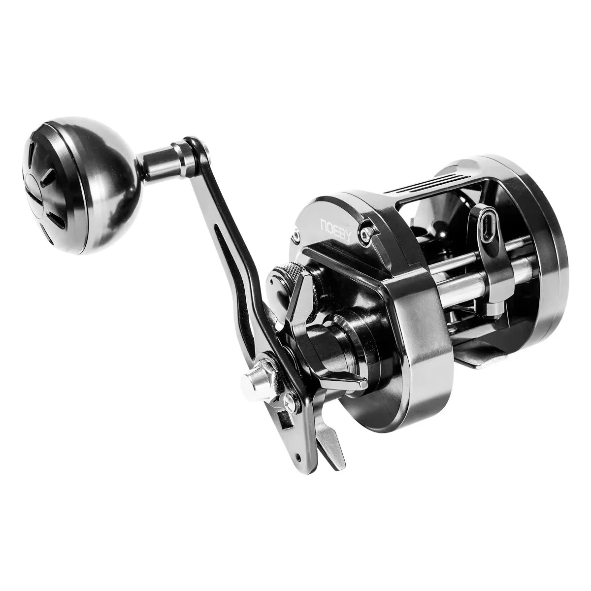 Noeby-Light Metal Jigging Reel, 12kg Max Drag,Star Drag, Slow Jigging Reel, Ocean Sea Baitcasting Reel,383G, Gear Ratio 6.5:1