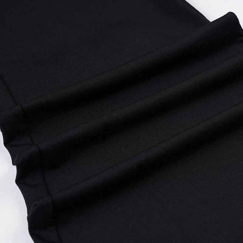 SUCHCUTE Sexy Padded Cup Slim Waist Jumpsuit Women Elegant Sleeveless Spaghetti Strap Rompers Streetwear Flare Pants One Piece