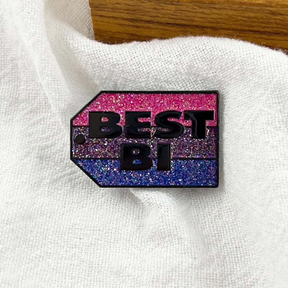 Bismuth 83 Bisexual Badge Bisexual Pride Flag Enamel Pin Science Joke Brooch LGBT Queer Jewelry Fashion Gift Decorate