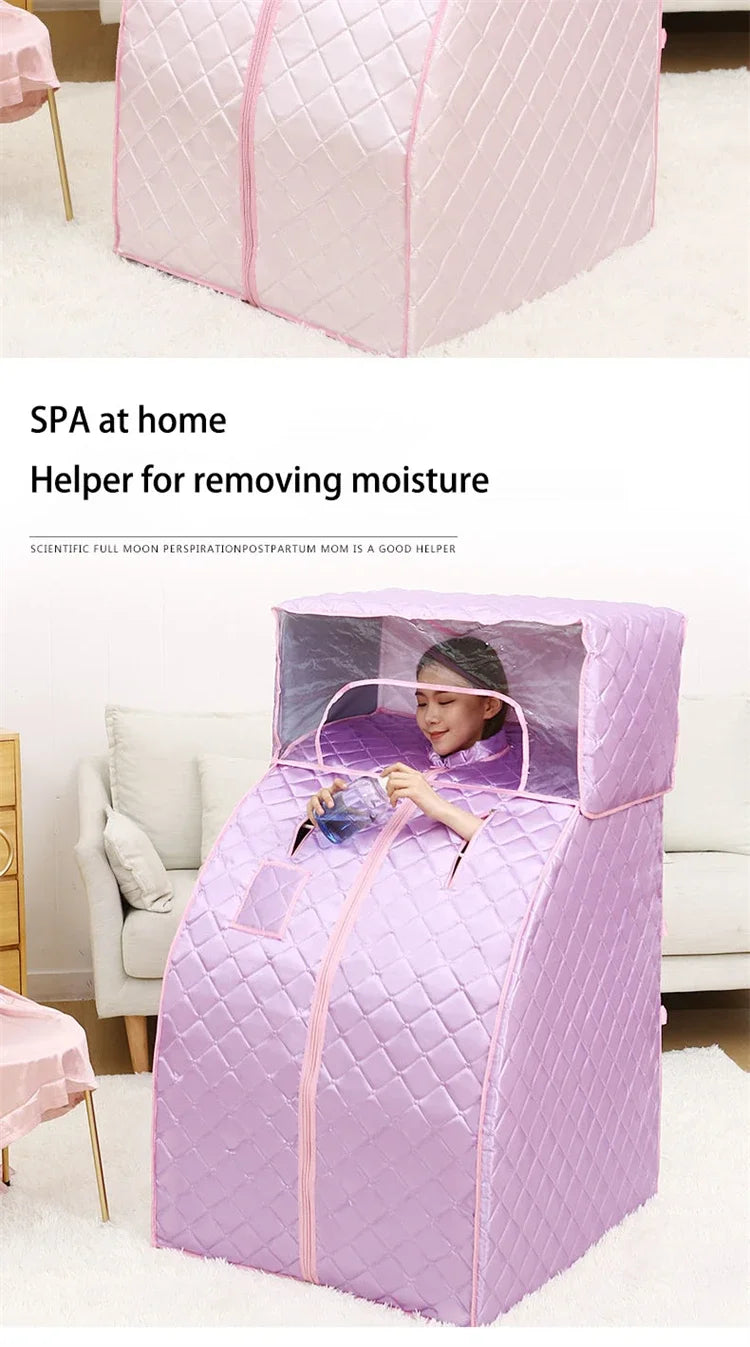 Home Far Infrared Single Sauna Rooms Washable Sweat Steaming Bucket Steam Shower Household Body Spa Sauna Bag Fumigation Machine