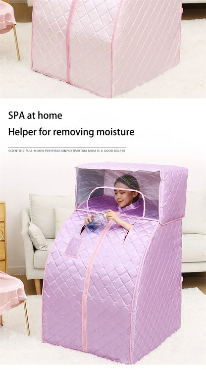 Home Far Infrared Single Sauna Rooms Washable Sweat Steaming Bucket Steam Shower Household Body Spa Sauna Bag Fumigation Machine