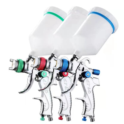 HVLP Spray Gun Adjustable Metal Atomizing Spray Gun for Painting Aerograph Cars Tool Flow Control Sprayer Paint Airbrush Set