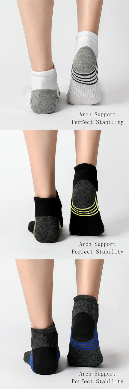 AOTOLK 6/12 Pairs Cotton Man and Women Socks Sports Solid Color Male's Short Sock Cycling Breathable Ankle Summer Running Socks
