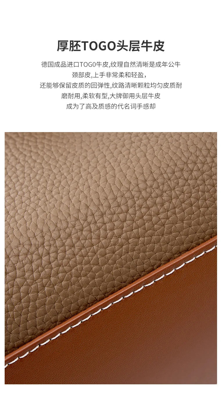 Luxury handbags female crossbody bags small square shoulder bag mom women bags new fashion 2025 genuine cowhide leather satchel