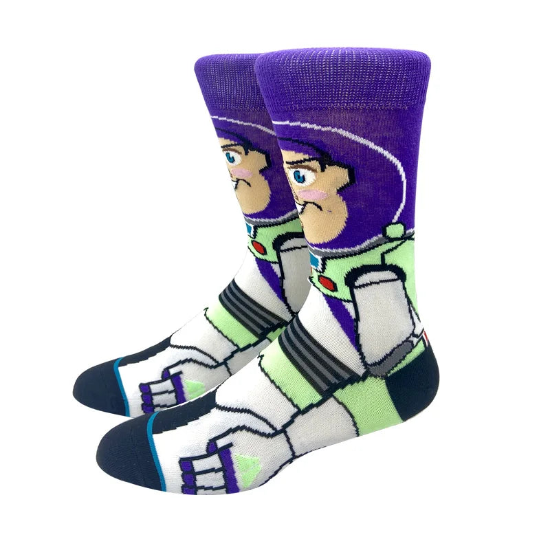 2023 New Anime Marvel Men Socks Long Sock Men‘s Knee-High Couples cosplay Sock Personality Hip Hop Harajuku Funny Sock for Women