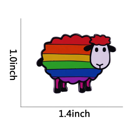 LGBT Gay Pride Rainbow Flag Heart Enamel Pins Fashion Lapel Metal Badges Backpack Brooches Proudly Go Purride Pin Wholesale