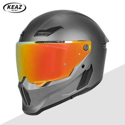 Motorcycle Helmet All-Season Universal Retro Men's Bike Racing Street Bike Riding Running Motorcycle Riding Safety Helmets
