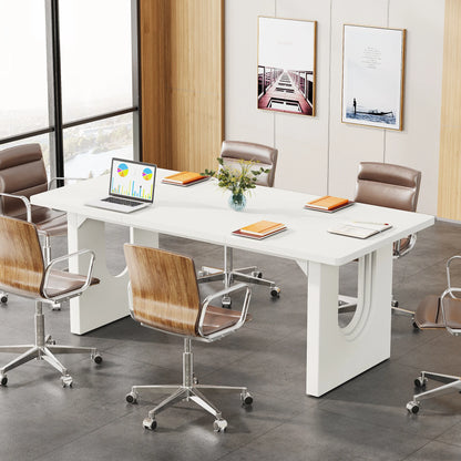 Tribesigns Executive Desk, 70.9" Large Office Computer Desk, Conference Table Meeting Room Table, Workstation Business Furniture