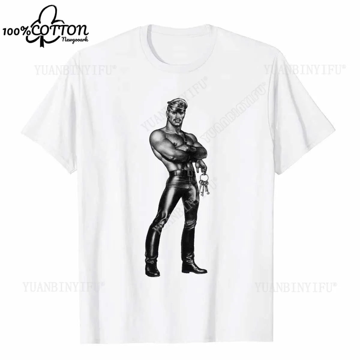 D LGBT GAY SCHWUL TOM OF FINLAND Casual pride cotton t shirt SAILOR MATROSE COPS KING Men Unisex tshirt Streetwear T-SHIRT