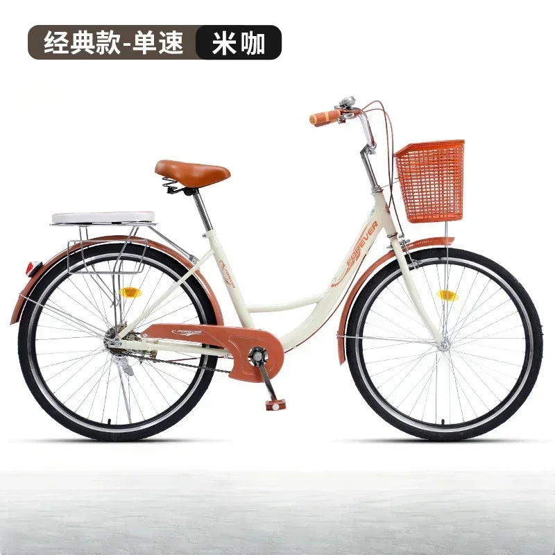 Cycling City 24/26 inch men's and women's bicycles light commuting ladies' student bikes leisure bicycles 2023