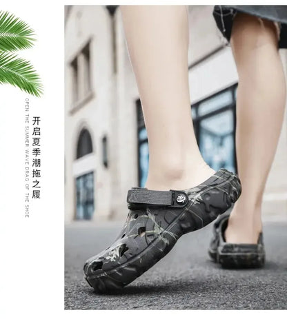 Summer Women's and Men's Clogs Slippers Classic Couple's Garden Shoes Men Fashion Casual Sandals Leisure Slides Big Size 46 47