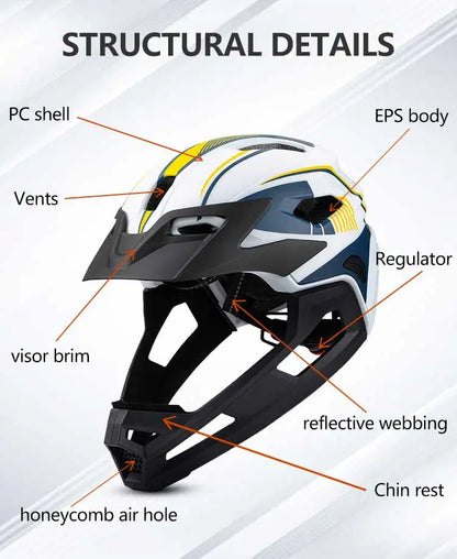 Eastinear High Quality Lightweight Children's Bicycle Helmet Full Face Removable Roller Skateboard Helmet Protects Head Safety
