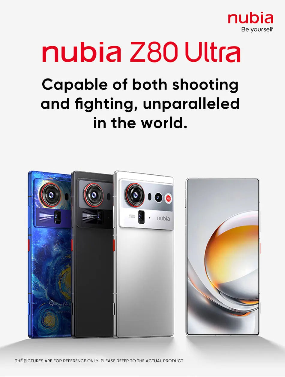 nubia Z80 Ultra 5g Smartphone Global Version Snapdragon 8 Elite Gen 5 6.85'' 144Hz Oled Display 7200Mah 90W Fast Charging 64Mp