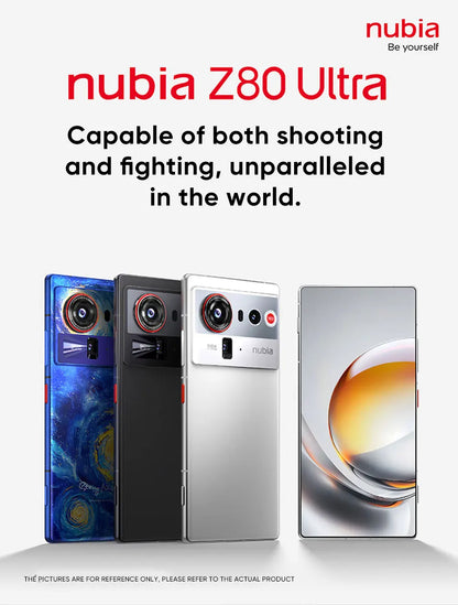 nubia Z80 Ultra 5g Smartphone Global Version Snapdragon 8 Elite Gen 5 6.85'' 144Hz Oled Display 7200Mah 90W Fast Charging 64Mp