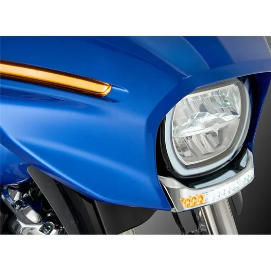 Motorcycles LED Batwing Fairing Light Kit For Davidson Touring 2023-2025 For Street Glide Silver