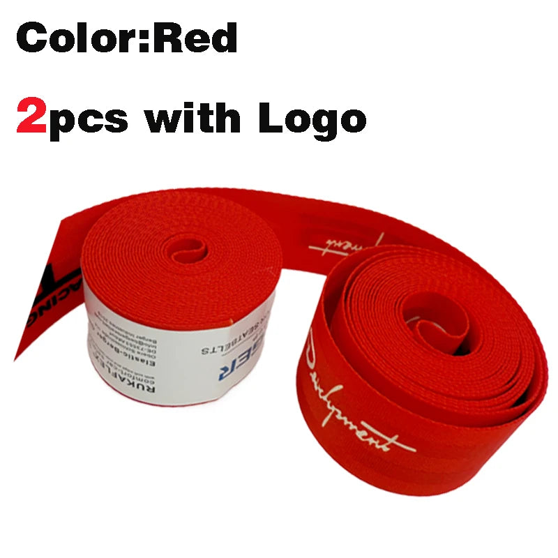 4pc New Auto Car Seat Belt Seatbelt Webbing Nylon 3.6M Universal Racing Car Modified Seat Safety Belts Harness Strap with logo