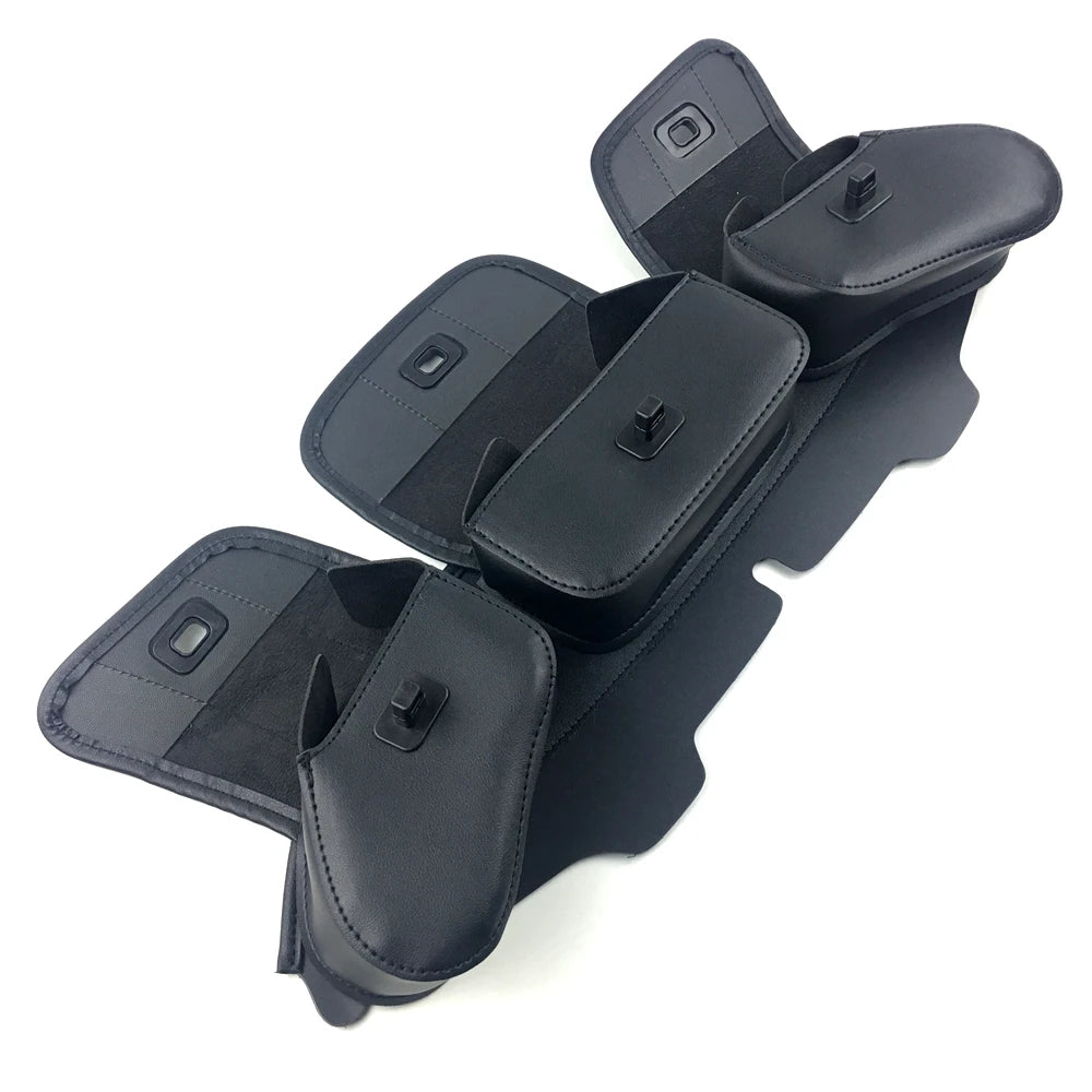 Motorcycle Windshield Bag Fairing Pouch 3 Pocket For Harley Electra Glide Street Glide Ultra Limited Tri Glide 1996-2013