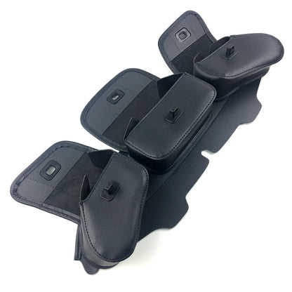 Motorcycle Windshield Bag Fairing Pouch 3 Pocket For Harley Electra Glide Street Glide Ultra Limited Tri Glide 1996-2013