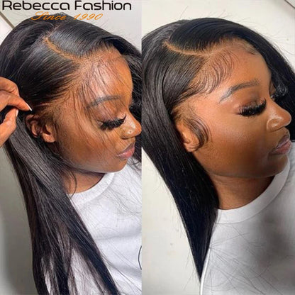 180D 13X4 Straight Lace Front Wigs Straight Human Hair Wigs For Women Human Lace Wigs Brazilian Lace Wigs Straight Frontal Wigs