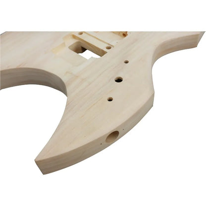 DIY electric guitar kit with basswood body and mahogany neck 24 frets 25.5 inch scale length perfect for custom guitar building