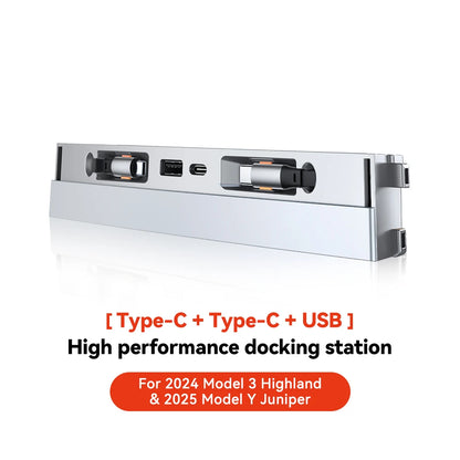 YZ For Tesla Model 3 Y Highland Juniper  Docking Station Fast Charger Intelligent Expansion Dock Central Control Charging Shunt