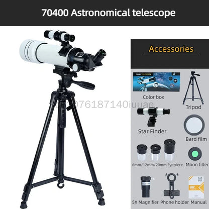 76700 Astronomical Telescope 875X Large Aperture High Definition Professional Telescope for Observing Stars, Moon, Earth and Sky