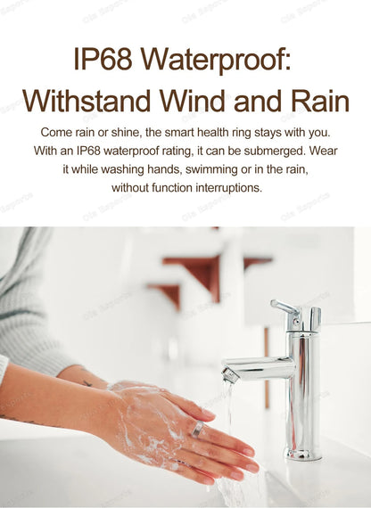 2026 Smart Ring Women Men Super narrow 6.3mm Heart Rate Health Stress measurement Monitor IP68 Waterproof Fashion Sports Rings