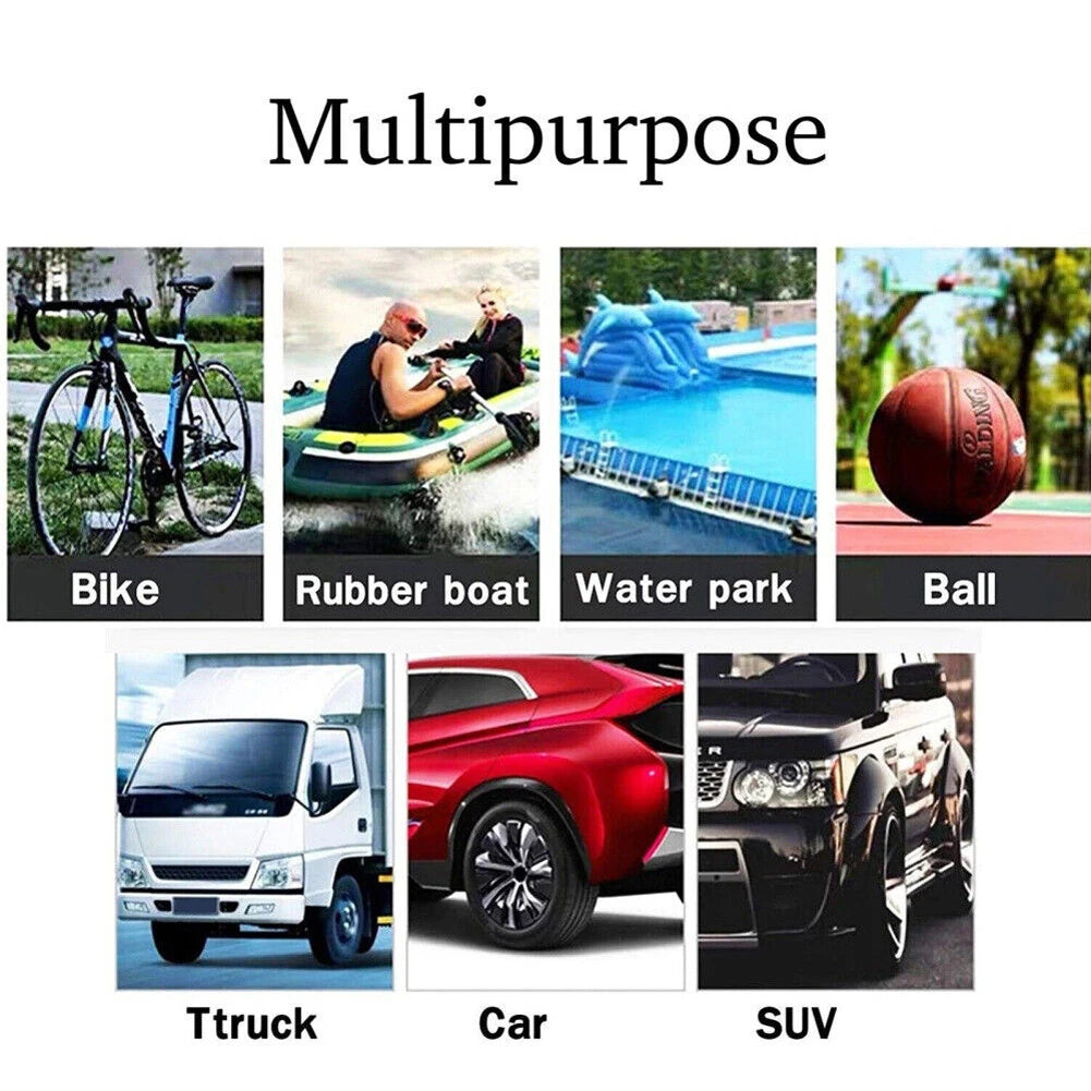 12V Portable Dual Cylinder Air Pump Heavy Duty Car Truck Air Compressor 150PSI Car Digital Tyre Inflator Tyre Inflatable Pump