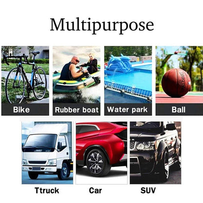 12V Portable Dual Cylinder Air Pump Heavy Duty Car Truck Air Compressor 150PSI Car Digital Tyre Inflator Tyre Inflatable Pump