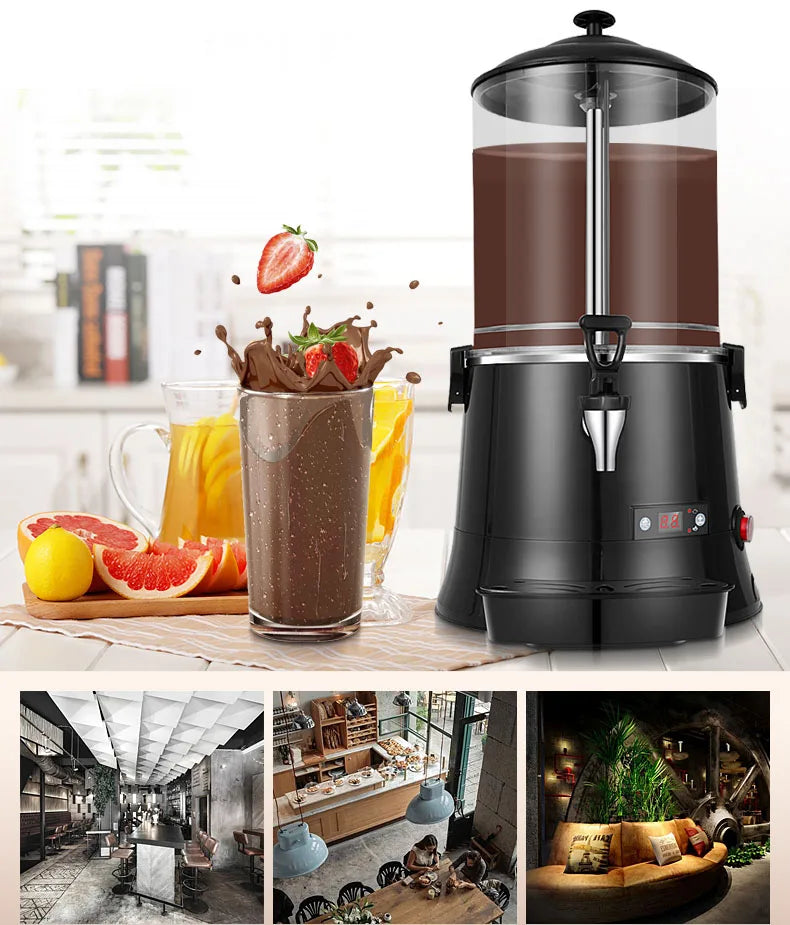 Commercial Hot Chocolate Machine Electric Beverage Warmer Dispenser For Hot Chocolate Milk Coffee Multifunction Drink Heater