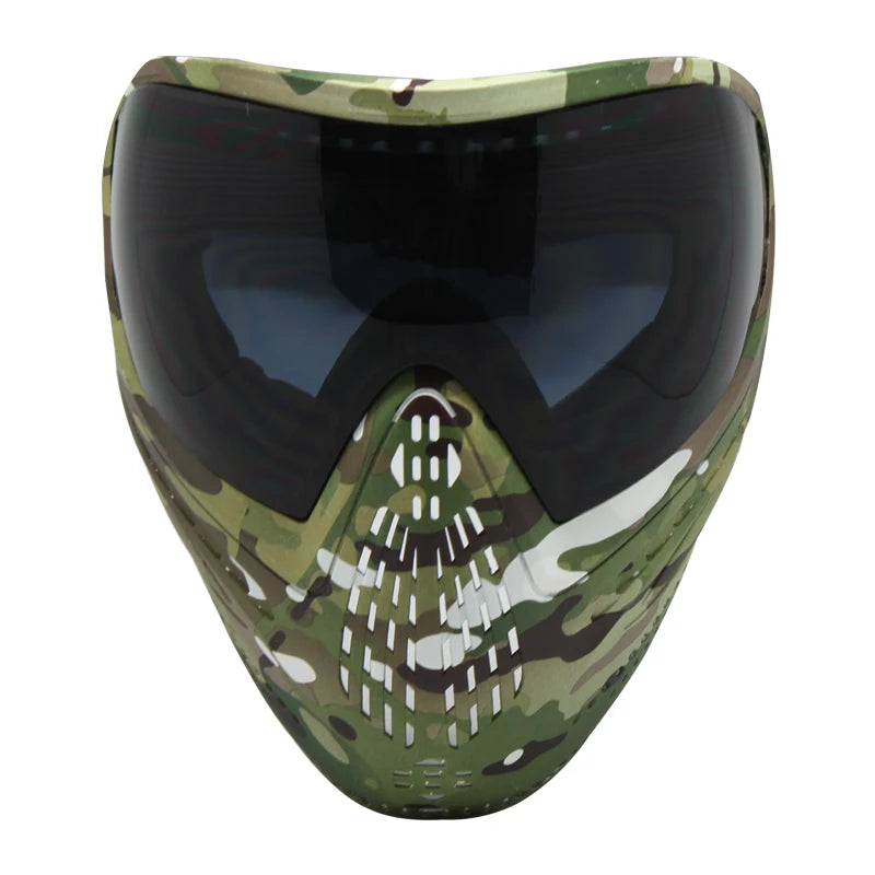 GREAT Lotus Camo Tactical PAINTBALL MASK Airsoft Mask with DYE I4 Thermal Lens