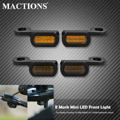 Motorcycle LED Turn Signal Indicator Light With E Mark For Harley Touring Electra Street Road Glide FLHR 2014-Up Softail 2016-17