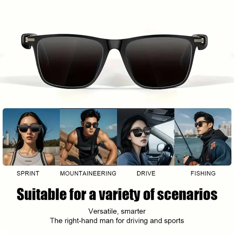 SENBONO Audio Smart Glasses With Open Ear Headsets Hands-Free Call Sunglasses Anti-blue Light Glasses For Xaomi Android IOS