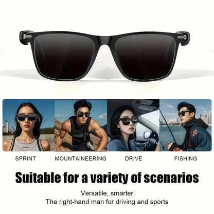 SENBONO Audio Smart Glasses With Open Ear Headsets Hands-Free Call Sunglasses Anti-blue Light Glasses For Xaomi Android IOS
