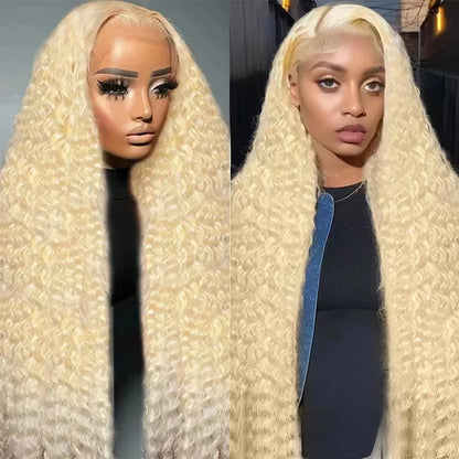 613 Hd Lace Frontal Wig 13x4 Deep Loose Wave Transparent Remy Color Front Human Hair Wig 13x6 Blonde Water Curly Human Hair Wig