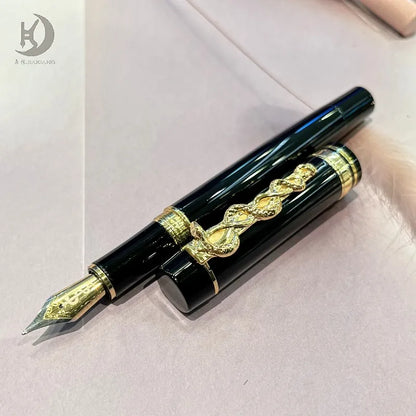 JD 957 Anniversary Tradeshow Giveaways Gift Snake Clip Colorful Fountain/Rollerball Pen,Luxury Souvenir Writing Pen